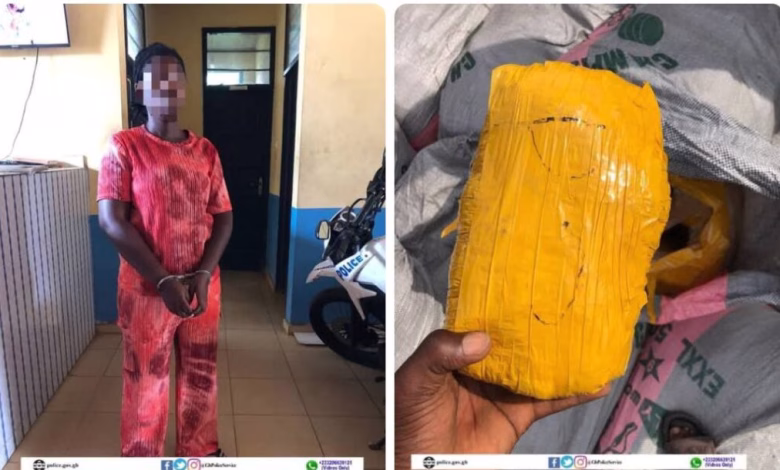Woman arrested for possession of narcotics in Tema