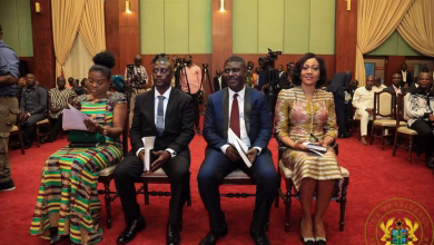 Jean Mensa and EC officials