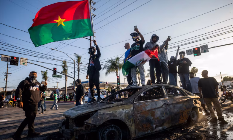 Protesters Over Immigration Raids