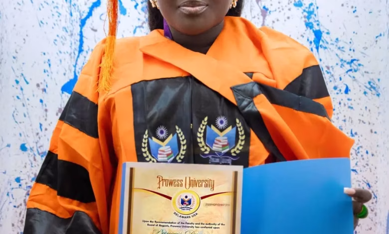 Princess Duncan receives honorary doctorate