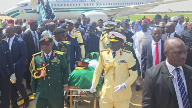 Former President Buhari’s Body Arrives in Nigeria