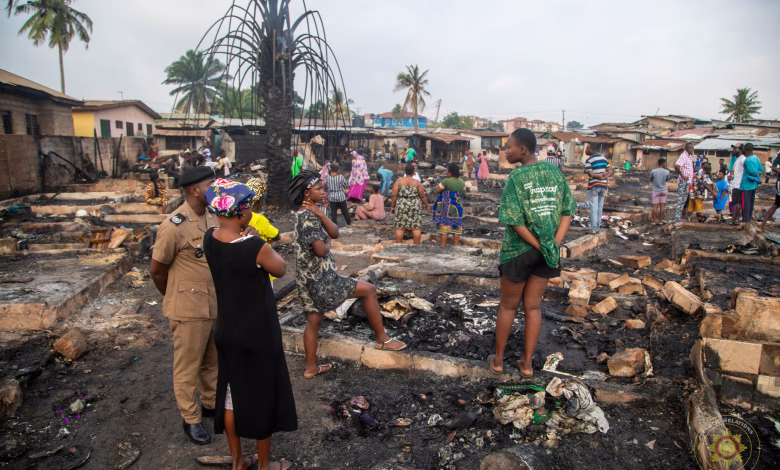 fire and shooting at Ritz Junction, Madina