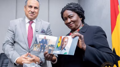 Vice President Opoku-Agyemang with Egypt’s Ambassador