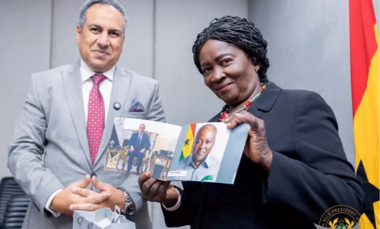 Vice President Opoku-Agyemang with Egypt’s Ambassador