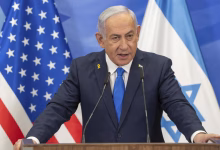 Israel's Prime Minister Benjamin Netanyahu attends a joint press conference with US President Donald Trump