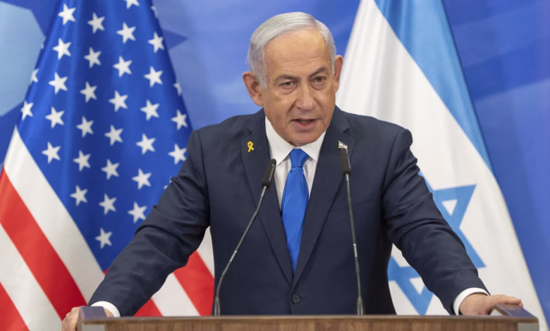 Israel's Prime Minister Benjamin Netanyahu attends a joint press conference with US President Donald Trump