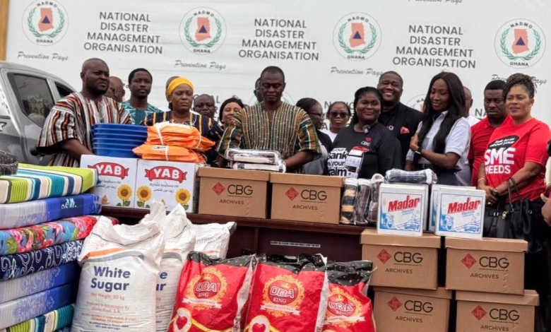 CBG donates relief supplies to NADMO for flood-affected communities