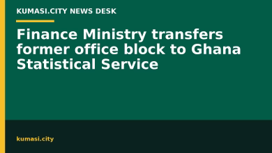 Finance Ministry transfers former office block to Ghana Statistical Service