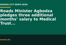 Roads Minister Agbodza pledges three additional months’ salary to Medical Trust Fund
