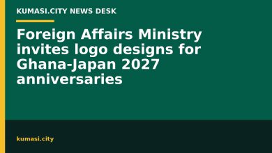 Foreign Affairs Ministry invites logo designs for Ghana-Japan 2027 anniversaries